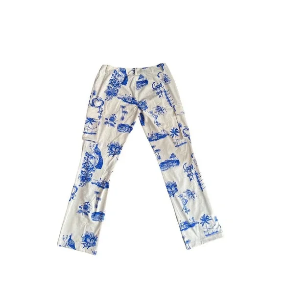 Miaou Raven Blue Cargo Pants Womens Size S Excellent Condition - Picture 2 of 7